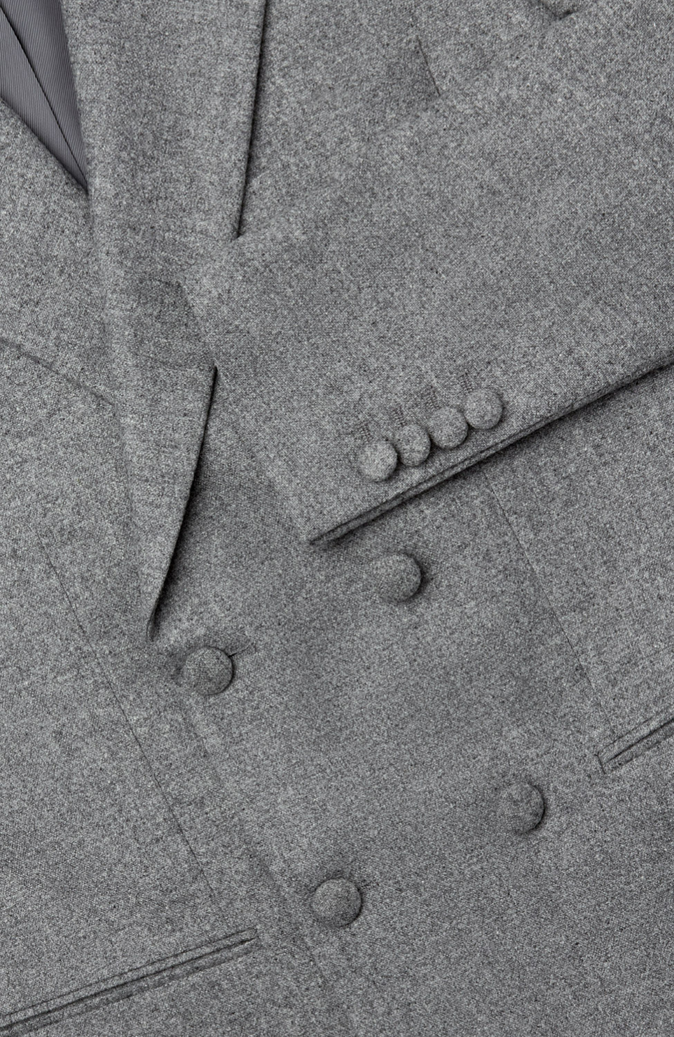GIBRALTAR GREY TWEED DOUBLE BREASTED JACKET