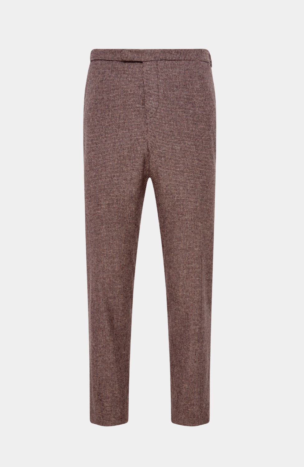 ISLAY BURGUNDY HOUNDSTOOTH TROUSER