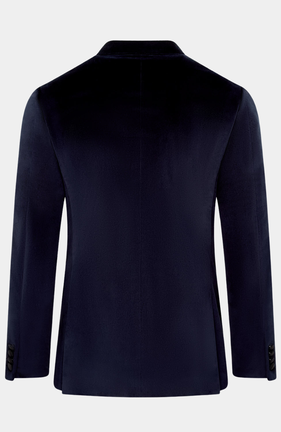 NAVY VELVET DOUBLE BREASTED TUXEDO JACKET