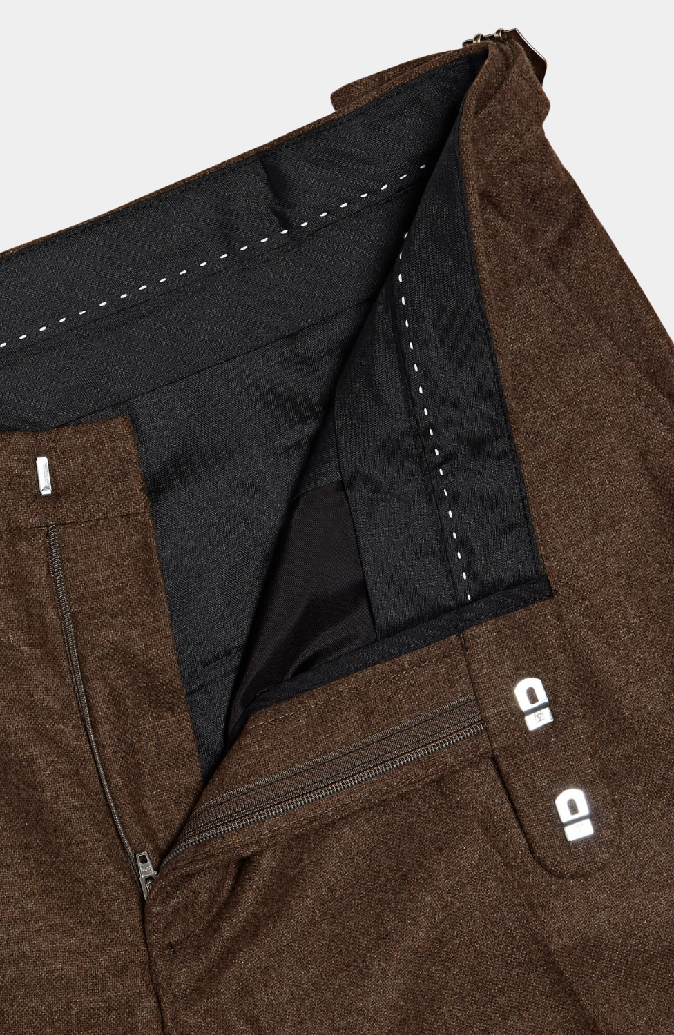 SCARBA BROWN TWEED TROUSER - HIRE