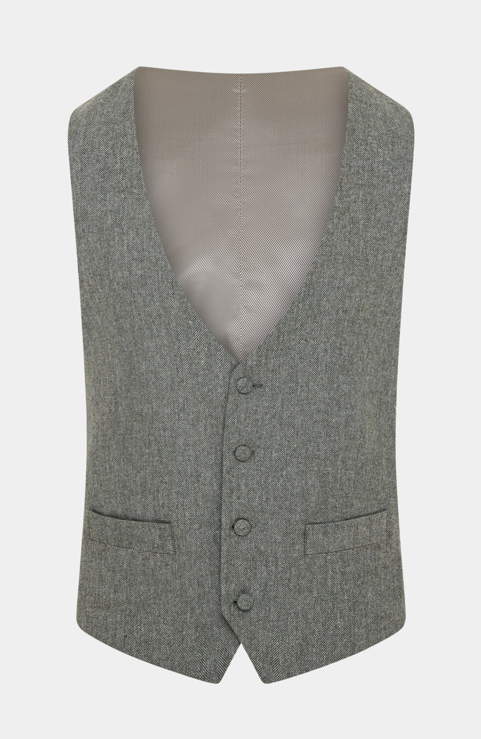 FETLAR HERRINGBONE WAISTCOAT - HIRE