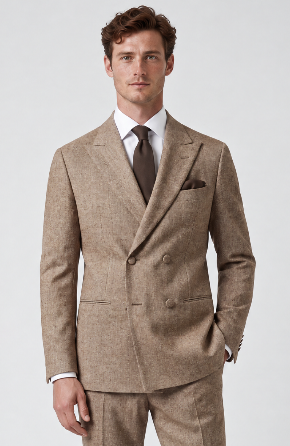 WESTRAY HERRINGBONE DOUBLE BREASTED JACKET