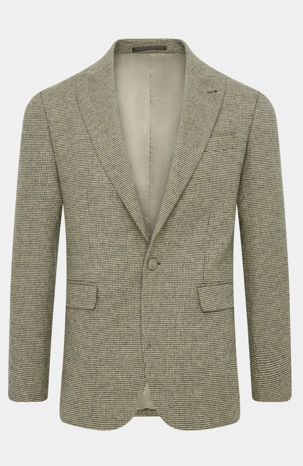 TIREE SAGE GREEN HOUNDSTOOTH JACKET