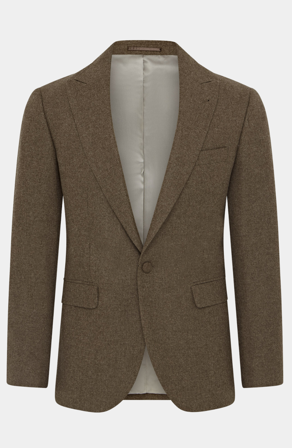 SCARBA BROWN TWEED 3 PIECE SUIT - HIRE