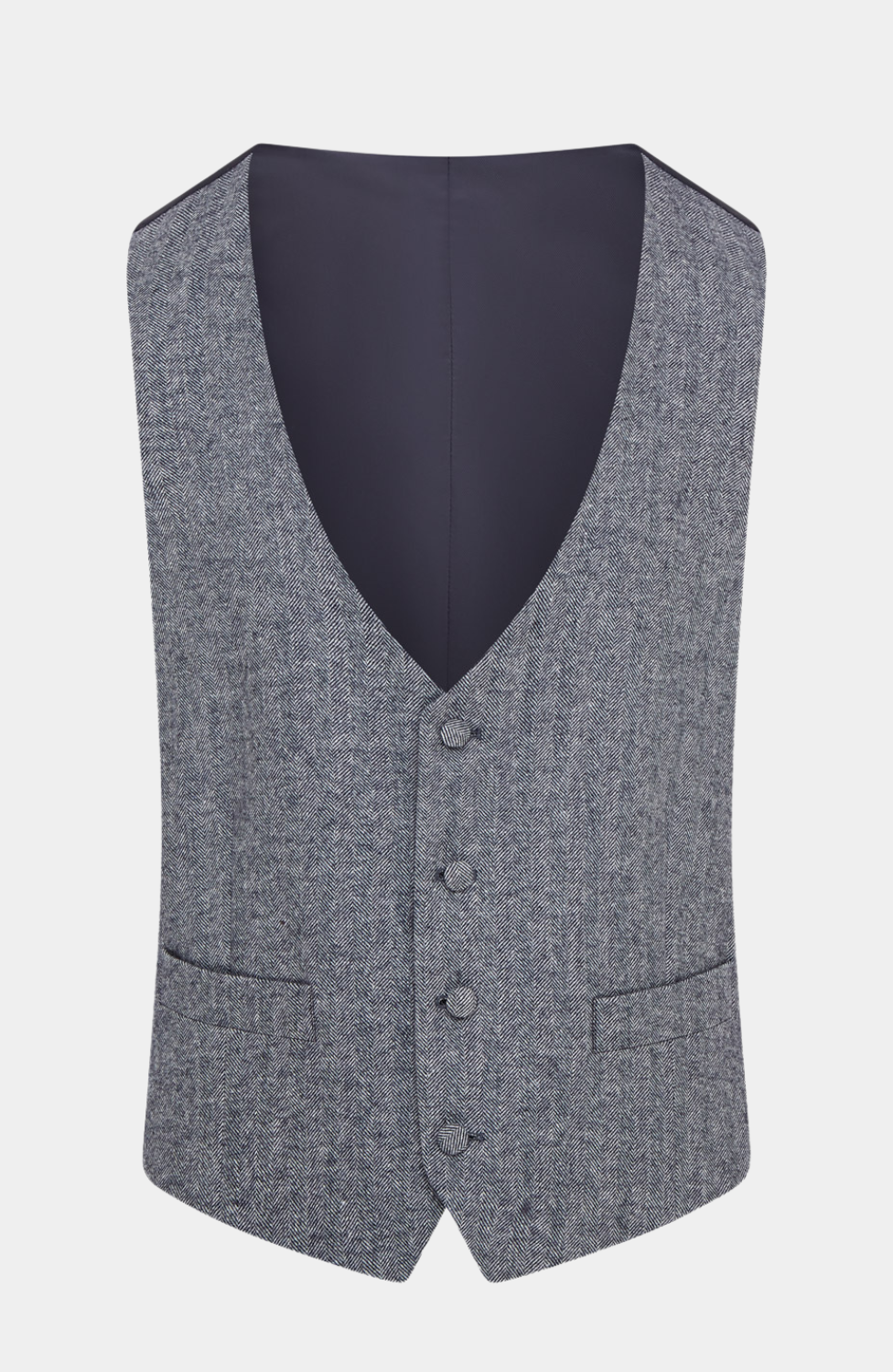 TRESCO HERRINGBONE WAISTCOAT - HIRE